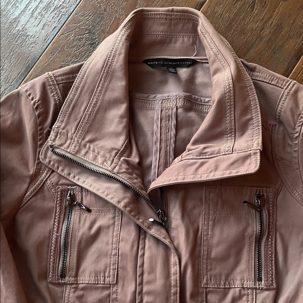 WHBM Stylish Jacket with Zipper Details - Size 4 - Picture 2 of 13